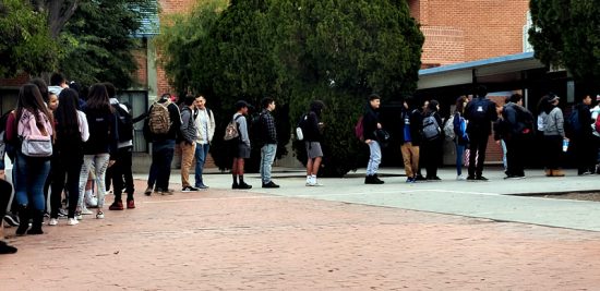 Tardy Line at Pueblo High School